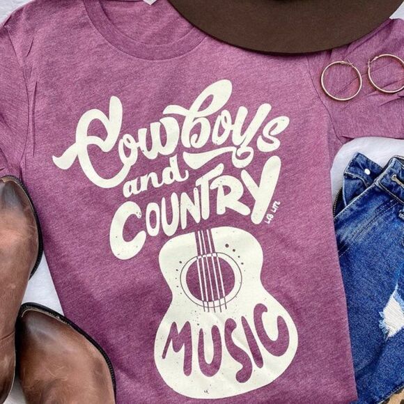 Cowboys and Country Music T Shirt - Picture 1 of 2